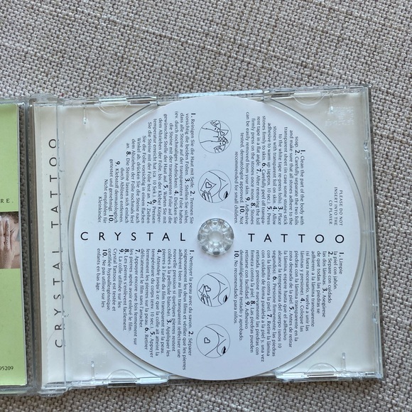 Swarovski Crystal, set of 2 unused individual tattoos, body jewelry unsealed box - Picture 5 of 6